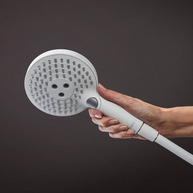 Душова система hansgrohe Raindance S 240 1jet PowderRain EcoSmart+ з термостатом, 28825700 білий матовий