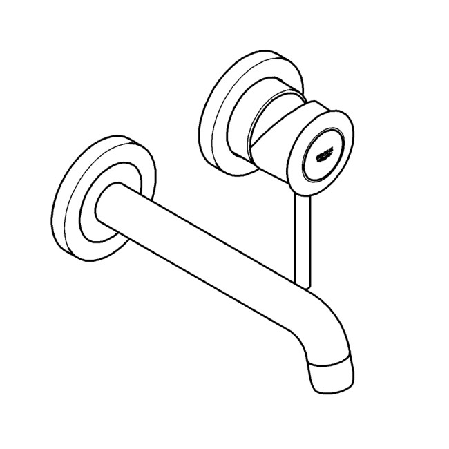 Grohe BauClassic Смеситель для раковины, скрытого монтажа (2029200C)