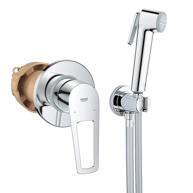 Grohe QuickFix Готовый комплект для гигиенического душа BauLoop New с Vitalio trigger spray (UA202406QF)