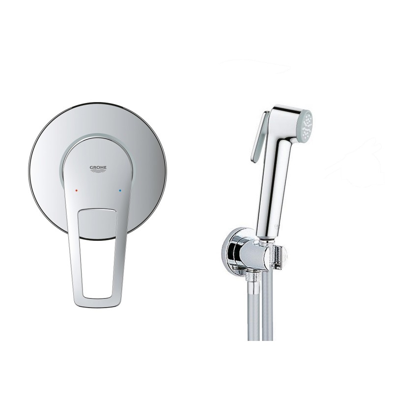Grohe QuickFix Готовый комплект для гигиенического душа BauLoop New с Vitalio trigger spray (UA202406QF)