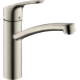 Змішувач hansgrohe Focus для кухонної мийки з поворотним гусаком, сталь 31806800