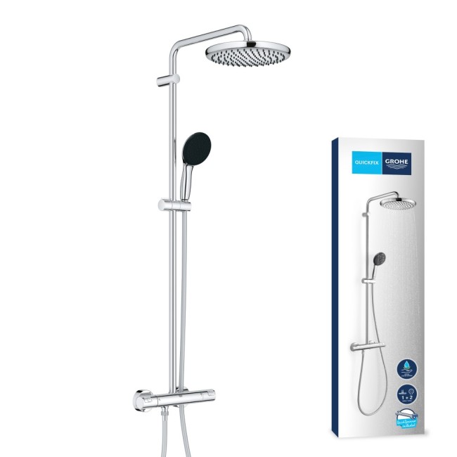 Grohe QuickFix Vitalio Start 250 Душова система з термостатом для настінного монтажу (26677001)