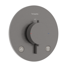 Термостат скрытого монтажа hansgrohe Ecostat Comfort S 2 function, 33715340 черный матовый хром