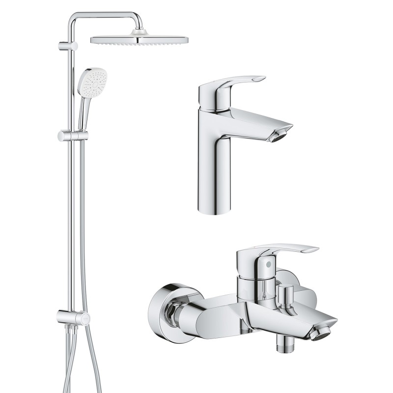 Grohe Комплект смесителей Eurosmart 3 в 1 для ванной (UA123246R1
)