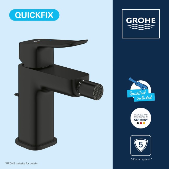 Grohe Dice Однорычажный смеситель для биде S-размера. (1018772430)