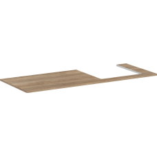 Консоль 1360/550 Xelu Q з вирізом праворуч для встановлення накладної раковини, 54098230 Natural Oak