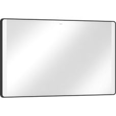 Зеркало Xarita Lite Q 1200 / 700 с боковыми LED светильниками, черный матовый 54965670