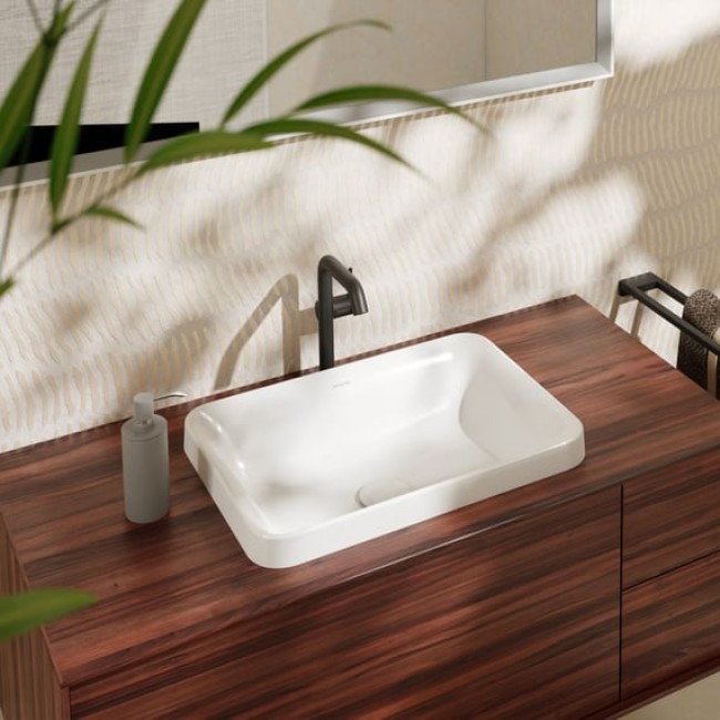Умывальник 550/400 на столешницу с переливом hansgrohe Xuniva Q 60158450