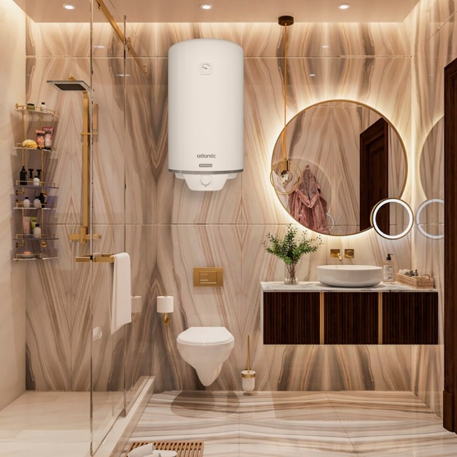 Водонагреватель бытовой электрический Atlantic Steatite Turbo VM 080 D400S-2-BC (2100W)