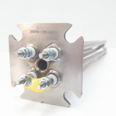 Блок ТЭН 4500 Вт. фланец 65х65 мм прямой нерж.