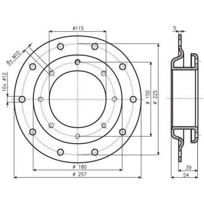 Редукційний фланець Drazice 225/150 - Купити у Києві з доставкою. Звертайтесь