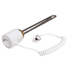 Тэн Tenko RS 2,0 кВт, резьба 1"1/4 ,прямой, с термостатом, нерж.