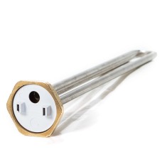 Тэн 1,5 кВт, гайка, прямой,нерж. под анод М6