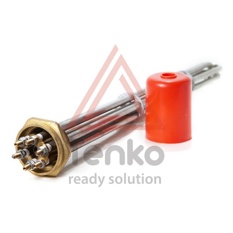 Блок тэнов 12000Вт крепление гайка латунная 1,5" L=450mm