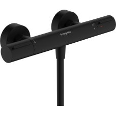 Змішувач із термостатом для душу hansgrohe Ecostat Element 13346670 чорний матовий