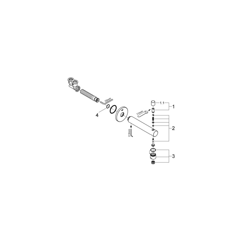 Grohe Concetto Излив для ванны с переключателем (13281001) Grohe Concetto Излив для ванны с переключателем (13281001)