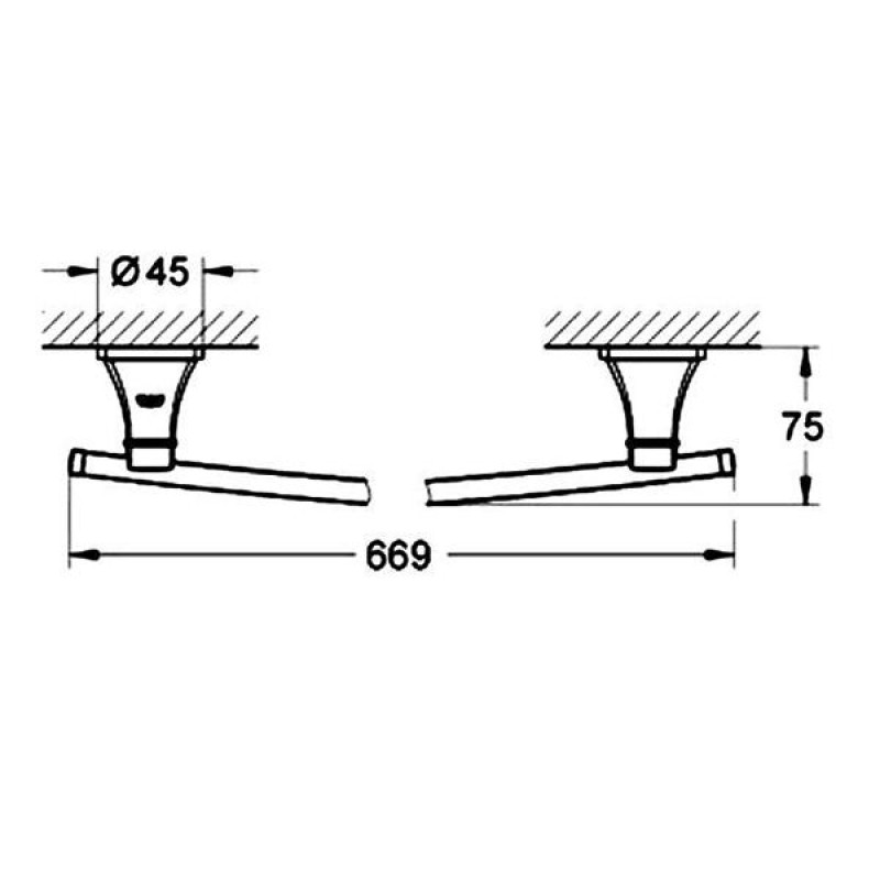 <i>GROHE SPA</i> Grandera Держатель для банного полотенца (40629000)