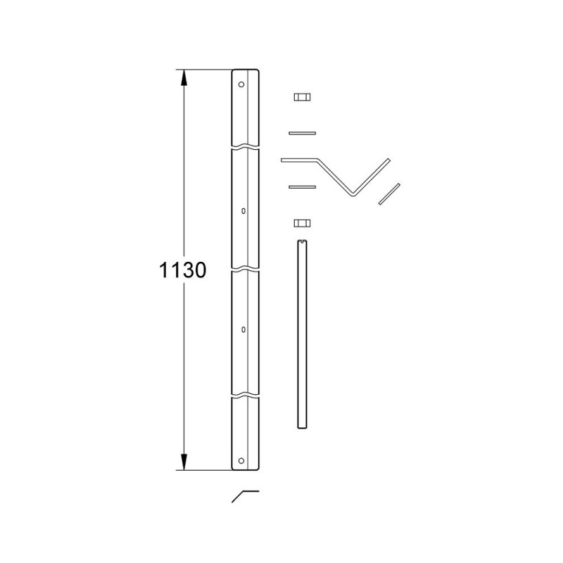 Grohe Rapid SL Комплект углового монтажа (38562001)