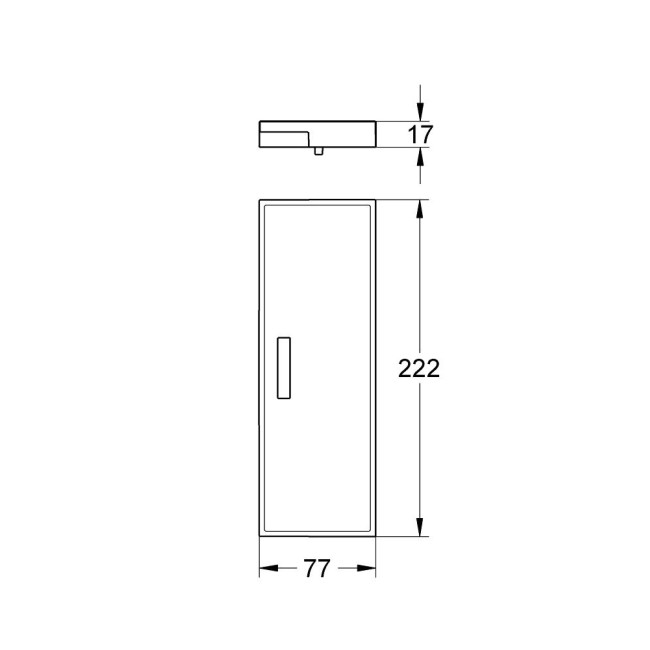 Grohe Eurocube Поличка пластикова (18541000)