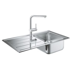 Grohe Комплект Мойка для кухни 860 x 500 мм + Minta Однорычажный смеситель (31573SD0)