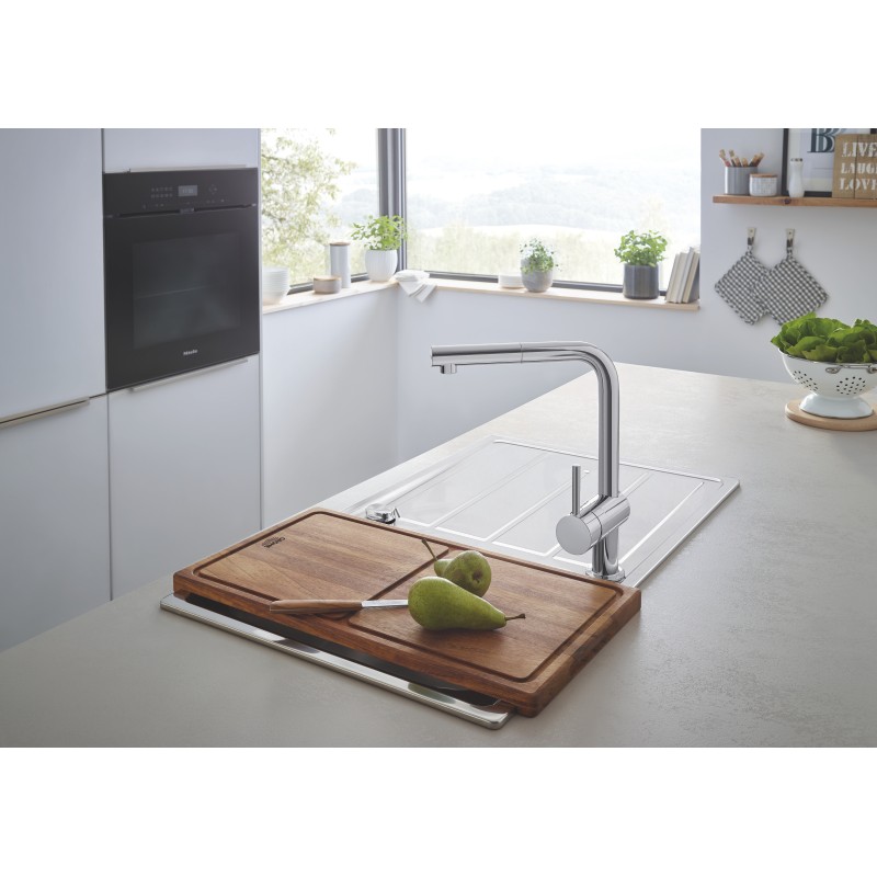 Grohe Комплект Мойка для кухни 860 x 500 мм + Minta Однорычажный смеситель (31573SD0)
