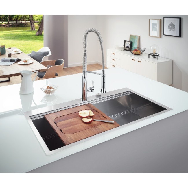 Grohe Мойка для кухни 1024 x 560 мм, 1 чаша, матовая, в уровень со столешницей (31586SD0)