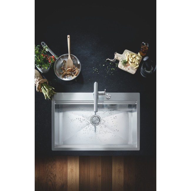 Grohe Мойка для кухни 1024 x 560 мм, 1 чаша, матовая, в уровень со столешницей (31586SD0)