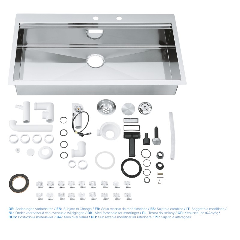 Grohe Мойка для кухни 1024 x 560 мм, 1 чаша, матовая, в уровень со столешницей (31586SD0)