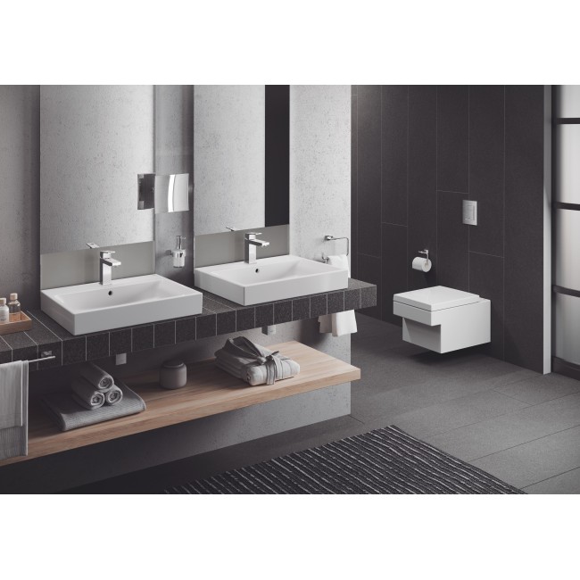 Grohe Сидіння для унітазу Cube Ceramic, швидкозйомне з мікроліфтом, альпін-білий (39488000)