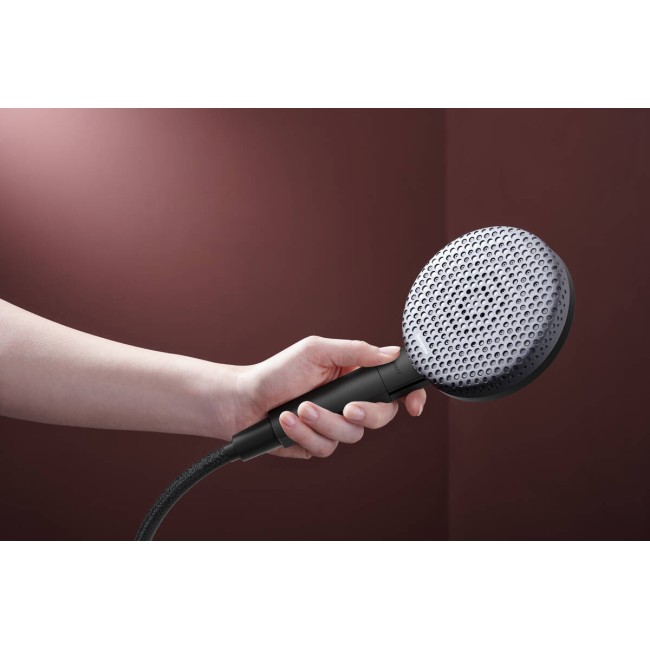 Ручной душ hansgrohe Raindance Alive Select S, 24511670 EcoSmart, черный матовый