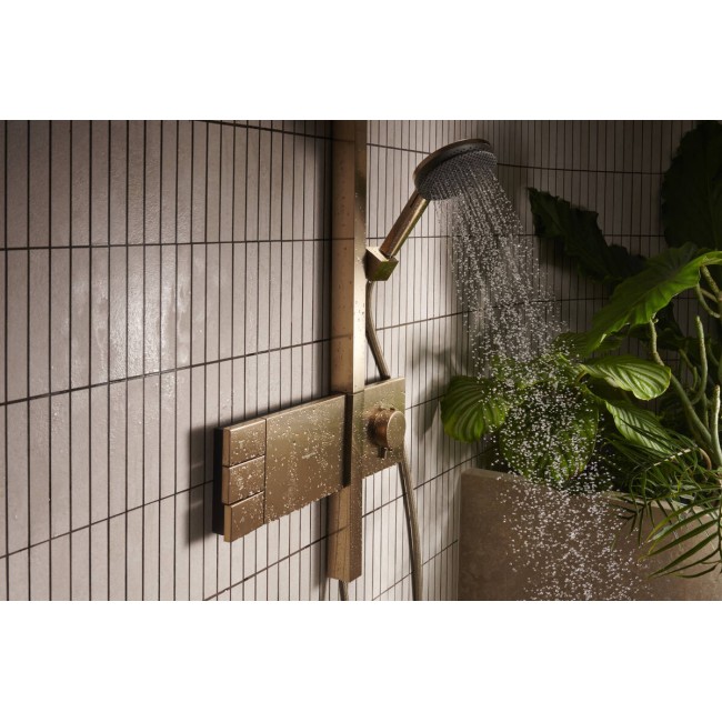 Душова система hansgrohe Raindance Alive Q 210/340 2jet EcoSmart з ShowerSelect Comfort, 24591140 бронза