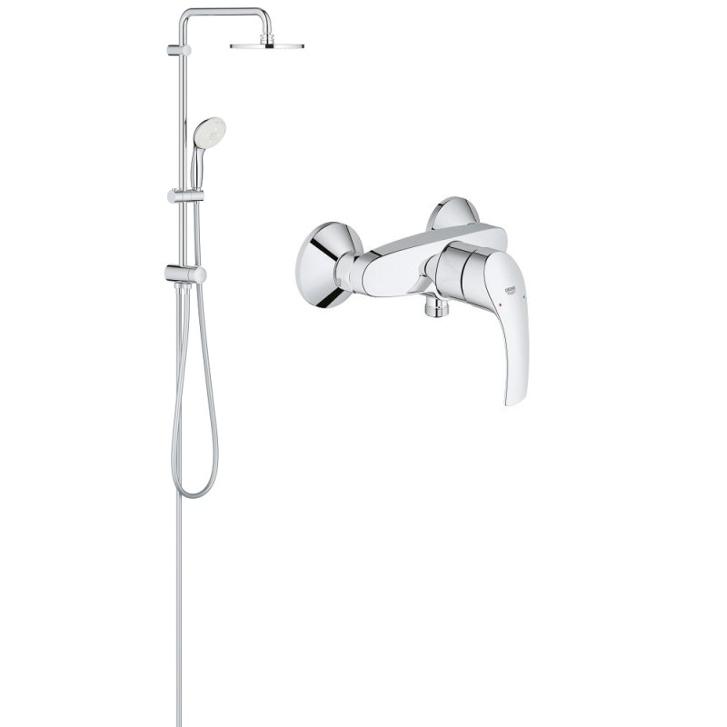 Grohe Tempesta System 200 Душевая система Flex 27389002 со смесителем для душа Eurosmart 33555002 (NTE001)