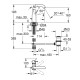 Grohe Essence Одноважільний змішувач для раковини M-size (23462AL1
)