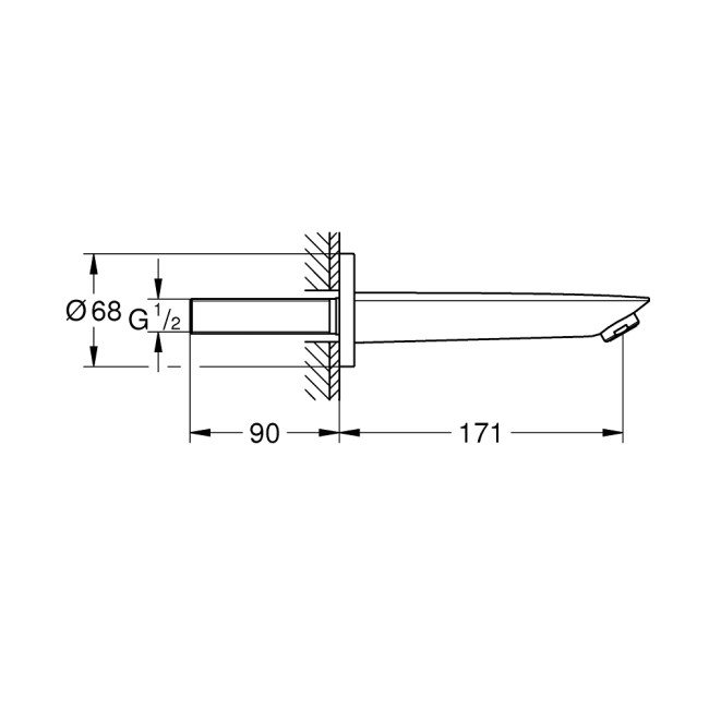 Grohe BauCosmopolitan New Излив для ванны (13255001)