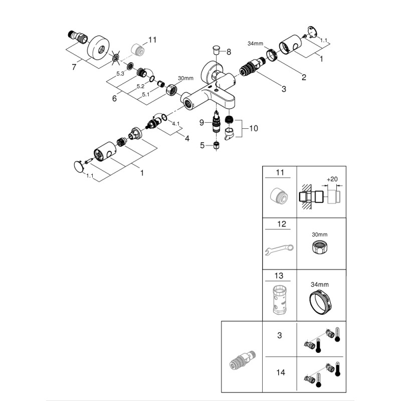Grohe QuickFix Precision Get Термостат для ванны (34774000)
