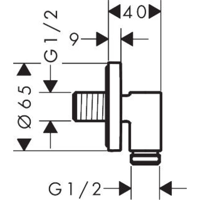 Шланговое подсоединение hansgrohe FixFit Fine S с обратным клапаном, 28882140 бронза