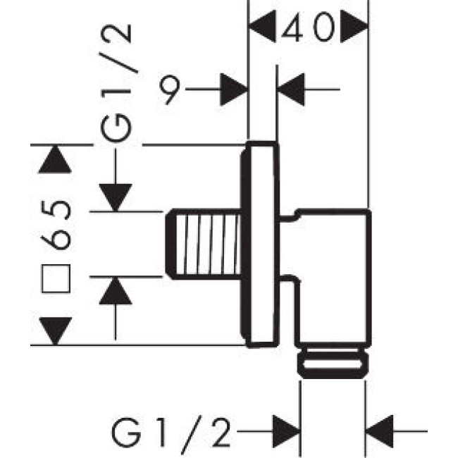 Шланговое подсоединение hansgrohe FixFit Fine Q с обратным клапаном, 28884000 хром