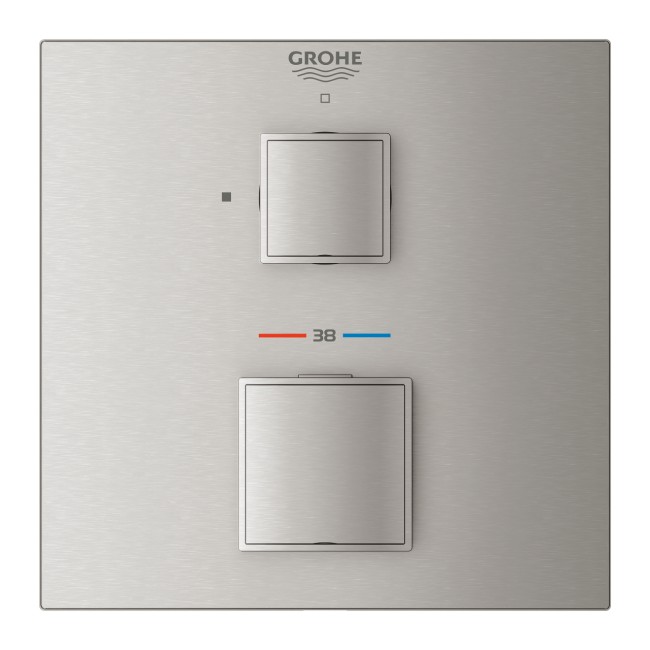 Grohe Grohtherm Cube Термостатичний змішувач на 1 вихід із запірним клапаном (24153DC0)