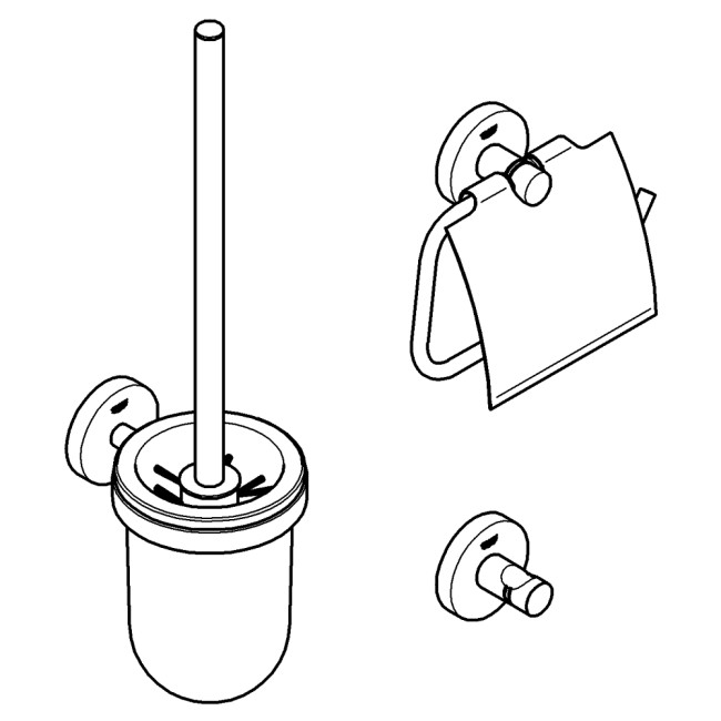 Grohe Essentials Набір аксесуарів 3 в 1 City restroom (40407DC1)