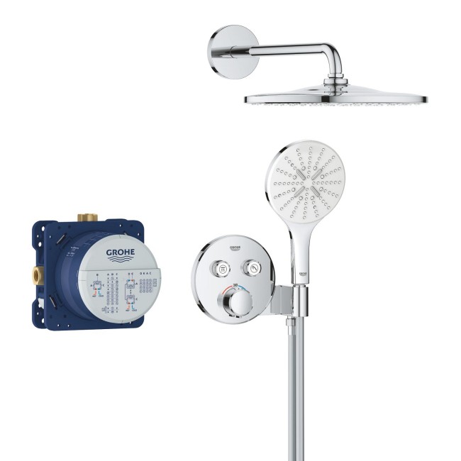 Grohe QuickFix Precision SmartControl Скрытая душевая система с Vitalio Rain Mono 310 (34877000)