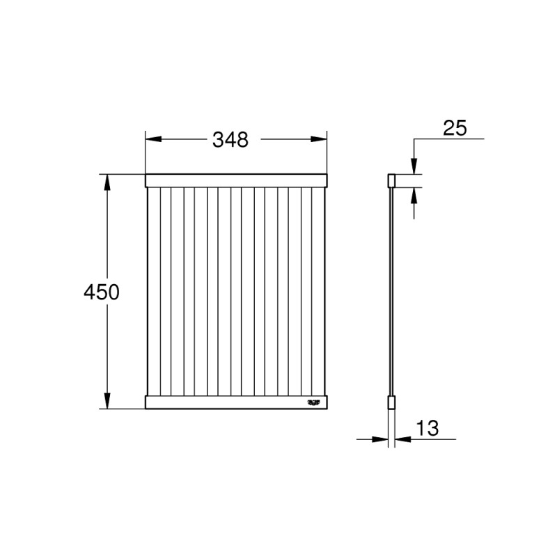 Grohe Складная большая полка для посуды L-размер 450 (40856SD0)