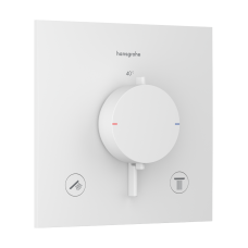 Термостат скрытого монтажа hansgrohe Ecostat Comfort E 2 function, 33711700 белый матовый