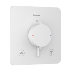 Термостат скрытого монтажа hansgrohe Ecostat Comfort Q 2 function, 33713700 белый матовый