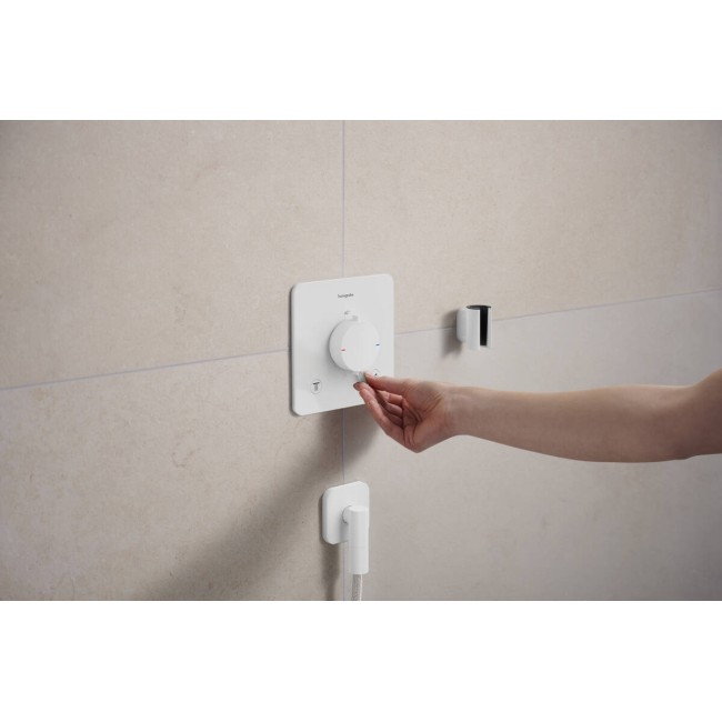 Термостат скрытого монтажа hansgrohe Ecostat Comfort Q 2 function, 33713700 белый матовый