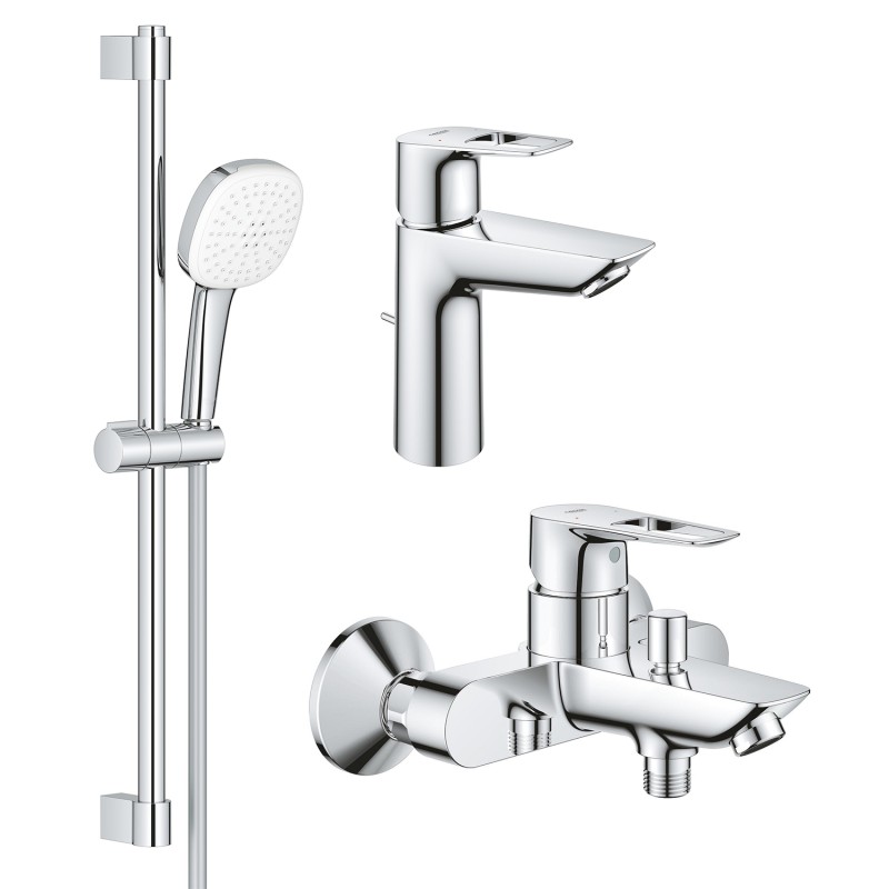 Grohe Комплект смесителей BauLoop New 3 в 1 для ванной (UA123215M1

)