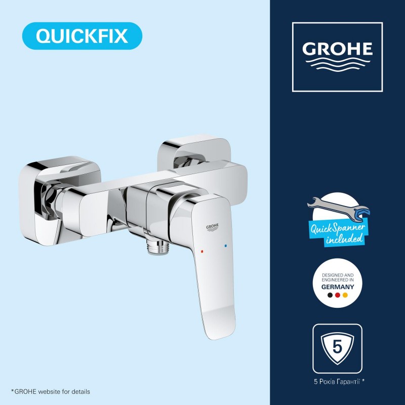 Grohe Dice Однорычажный смеситель для душа (1018740000) Grohe Dice Однорычажный смеситель для душа (1018740000)