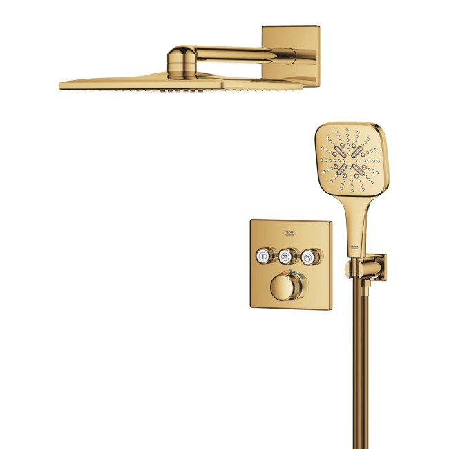 Grohe Grohtherm SmartControl Прихована душова система з Rainshower SmartActive 310 Cube (34864GL0)