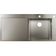 Мойка для кухни hansgrohe S71 S717-F450 43307800 сталь, с сушилкой слева