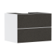Тумба Xevolos E 780/550, с 2 ящиками для консоли с вырезом посередине, 54187660 Matt White