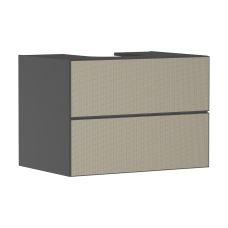 Тумба Xevolos E 780/550, з 2 шухлядами для столешні з вирізом посередині, 54189390 Slate Matt Grey